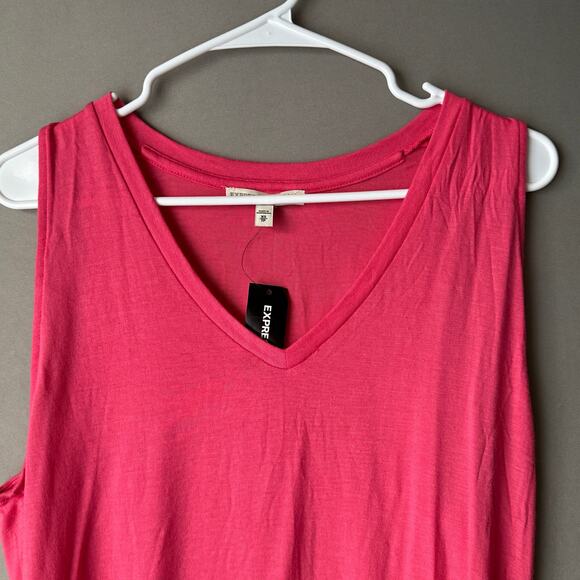 Express sz XS hot pink‎ tank top NWT - Picture 2 of 9